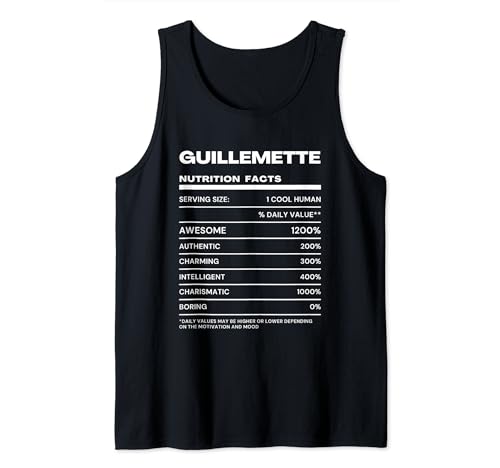 Guillemette Valeur Nutritive Nom Drôle Débardeur