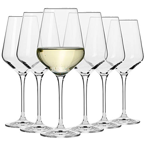 Krosno Grande Verre à Vin Blanc | Lot de 6 | 390 ML | Collec