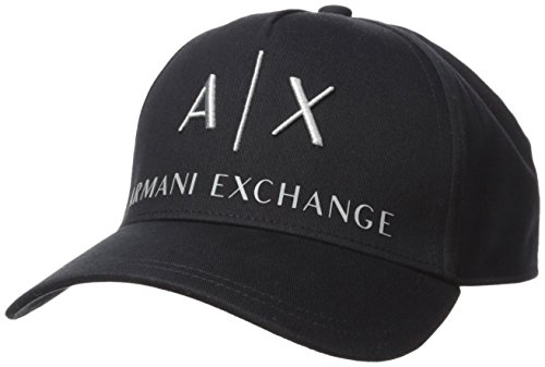 Armani Exchange Logo Hat Casquette De Baseball, Noir (Nero 0