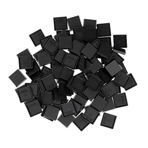 Evemodel Lot de 100 bases carrées en plastique pour jeux de 
