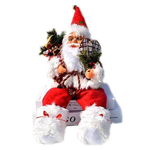 Roexboz Figurine de Père Noël assis 57 cm pour intérieur et 