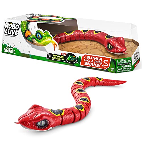 ROBO ALIVE ZURU Snake Series 3 Rouge 7150A