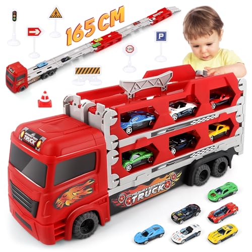 Aoskie Transporter Truck Cars Jouets pour garçons de 3, 4, 5
