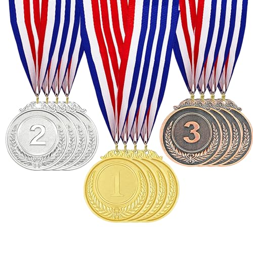 Fhioevt 12 Pièces Medaille Or Argent Bronze Medailles Olympi