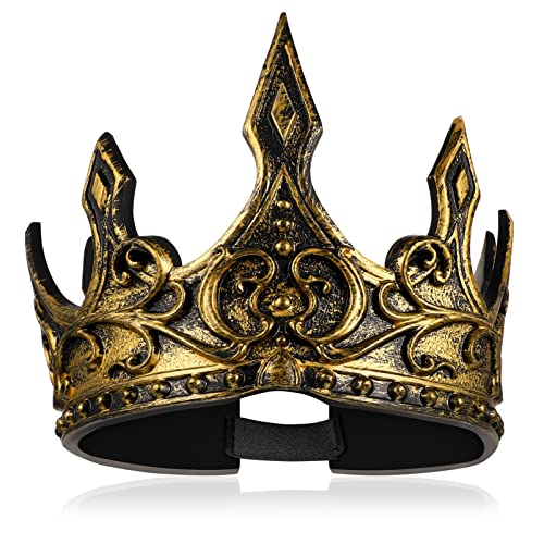 ABOOFAN Couronnes K pour homme - Royal King Medieval King - 