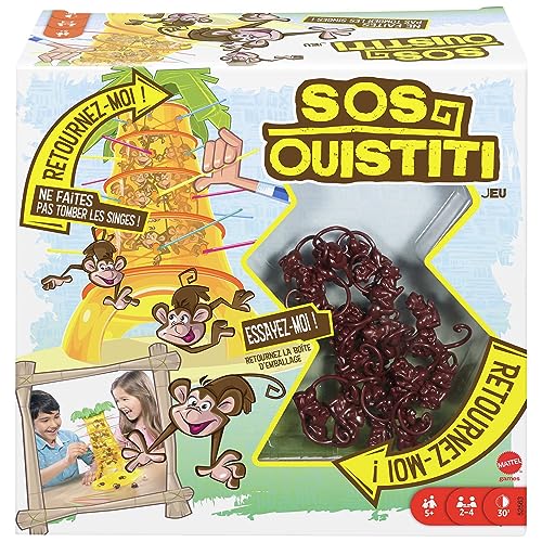 Mattel Games SOS Ouistiti, Jeu De Société et DAdresse Famili