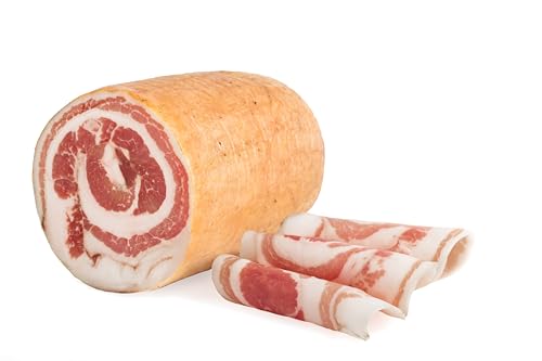 Pancetta Arrotolata, Roulade de Bacon, Salumi Pasini, moitié