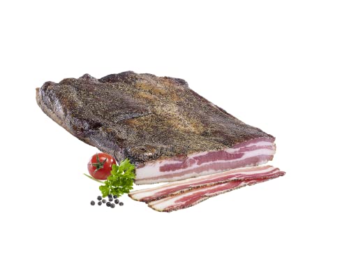 Almgourmet - Bacon de planche à poivre - 2 pièces de 200 g c