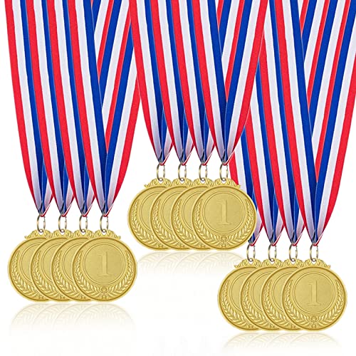 Médailles pour Enfants, 12 Pièces Médailles en MéTal Doré de