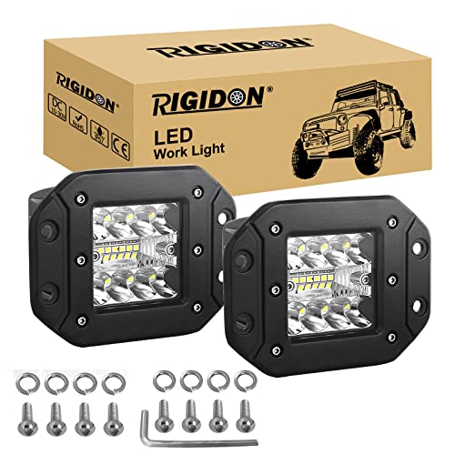 RIGIDON 2 Pcs Rampe de Phare LED, 5 Pouces 42W 12V 24V, proj