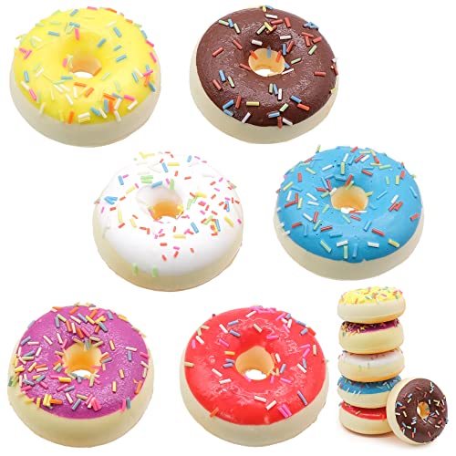 INHEMING 6 Piéces Donuts Artificiel,Faux Donuts Decoratif,Aa