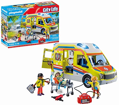 Playmobil 71202 Ambulance avec Effets Lumineux et sonore - C