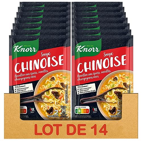 Knorr Soupe Déshydratée Chinoise 45g - Lot de 14